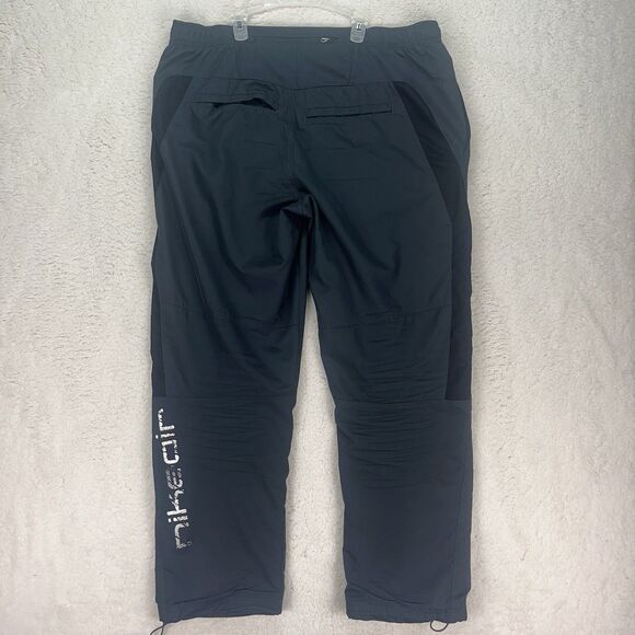 Large Nike Air Track Pants Lined With Pockets Y2K‎ The Athletic Dept Orange Tag - Picture 7 of 10